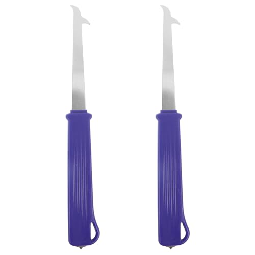 Yardenfun 2 Piezas Herramienta de Gancho para Limpieza de Fuentes de Jardín, 2 Piezas, Color Azul, Accesorios para Estanques y Caídas de Agua al Aire Libre, Elimina Residuos, Hojas y