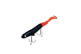 Delong Lures - Musky Fishing Lures, 11' Flying Witch Fishing Lures for Bass, Pike, Musky - Segmented Rip Baits Slow Sinking Swimbaits, Freshwater & Saltwater Tackle - Made in USA (Black/Orange)