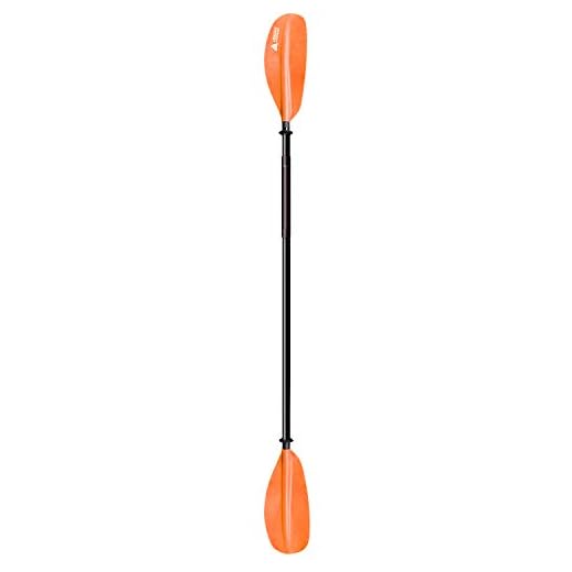 Leader Accessories Kayak Paddle Aluminum Shaft PP Blade Orange 87 inches for Kayaking Boating