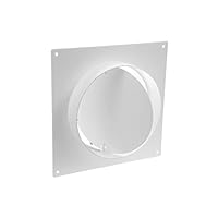 150 mm Kanalverbinder Flansch, Kunststoff Gerade Rohrflansch für Heizung Kühlung Lüftungssystem (15 cm), Wandflansch für Klimaanlage, Abluftschlauch, Abluftrohr, Lüftungsrohr Verbindungsstueck
