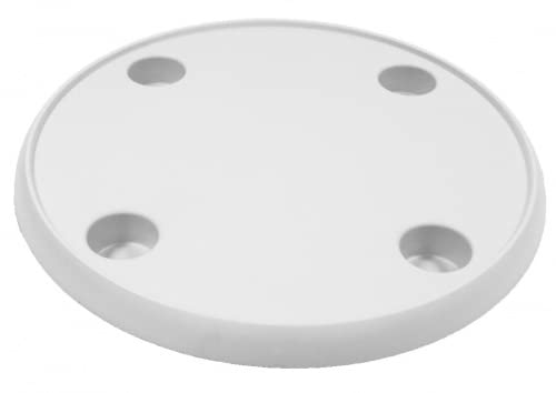 PONTTOR Tischplatte aus Kunststoff für RV Wohnmobil Wohnwagen Caravan Yacht Boot, Bootstisch, weiß, rund, Ø 61 cm