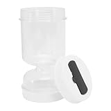 Haofy Tarro de Encurtidos, Separador de Líquidos de Encurtidos Secos y Húmedos de Plástico Portátil con Tenedor para Cocina Casera Aceitunas Alimentos