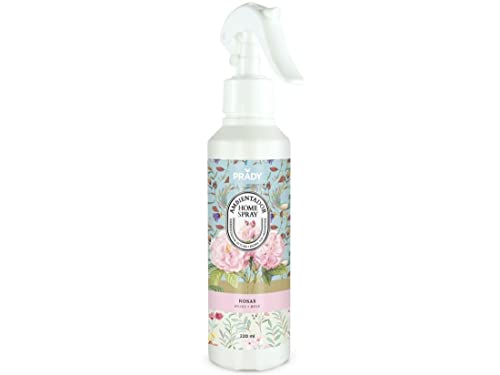 PRADY - Ambientador Home Spray - Rosas - 220 ml - Aroma Elegante y Floral para tu Hogar