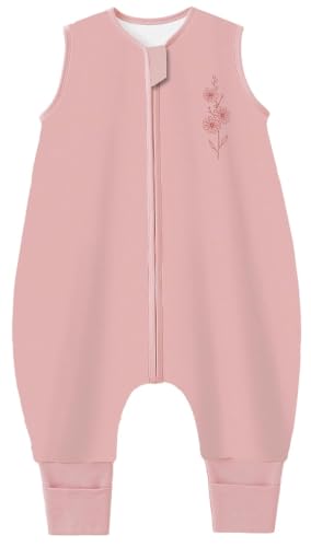 Image of Chilsuessy Toddler Sleep Sack with Feet 1.0 Tog Soft Wearable Blanket Baby 2-3T