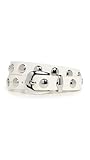 Madewell Women's Western Studded Belt, Ivory, Medium