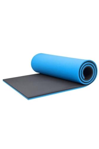 Spor Minderi Pilates Minderi ve Yoga Matı; 8 mm, Mavi-Siyah