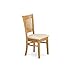 East West Furniture VAC-OAK-C Vancouver Dining Chairs - Linen Fabric Upholstered Wood Chairs, Set of 2, Oak