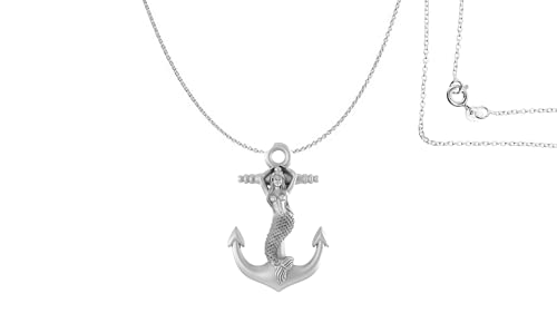 Pendentif en argent sterling 925 avec chaîne élégante pour homme et femme