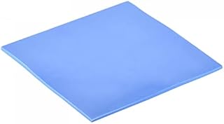 sourcing map Thermal Pad Heat Conduction Silicone Pads Conductive 100 x 100 x 2 mm 4W for Components Gap Filler Blue