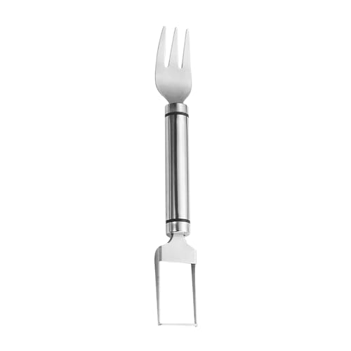 AKTOUR Tovaglioli per tavolo da pranzo e taglierina per anguria, affetta anguria, anguria, melone, in acciaio inox, per cucina, set di piatti da cucina (argento,