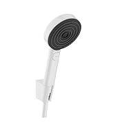 hansgrohe Duschset Pulsify Select S, Duschkopf mit Schlauch und Halterung, Handbrause mit 3 Strahlarten Relaxation, Mattweiß – Ansicht 1