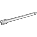 Draper 85133 1/4-Inch Square Drive Satin Chrome Plated Extension Bar, 100 mm