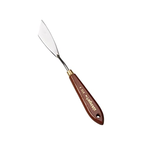 KINGART 910-4 Angled PALETTE KNIFE and Painting Tool for Scraping, Mixing and Painting with Oil and Acrylic Paints