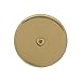 Westbrass D328-01 One Hole Tub Overflow Faceplate with Screw, Polished Brass