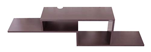 Image of Captiver Renald Engineered Wood Wall Mounted Tv Entertainment Unit Cum Books Shelf 52 Inch (Wenge) Living Room Bedroom Office Hall Decorative Furniture Showc Aseaccessories