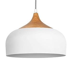 tomons Suspension LED Plafonnier Blanc Scandinave Moderne Style Simple pour Restaurant Salle à manger Restaurant