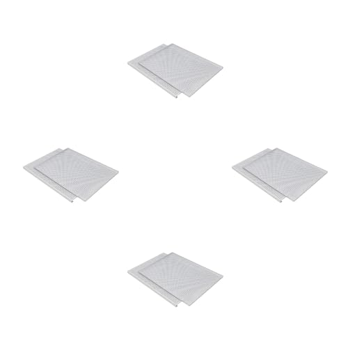 Lot de 2 plaques de cuisson en aluminium perforées pour four