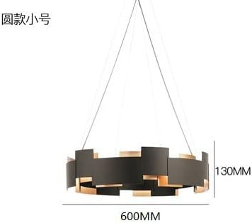 Generic Hanglampen Noordse minimalistische post Moderne creatieve woonkamer kroonluchter kunst restaurant slaapkamer bedkamer studemodel ontwerper kroonluchter black lamp art 60 cm photo 3