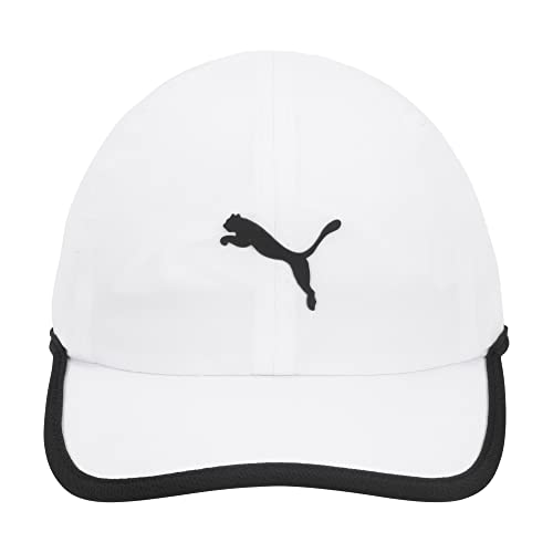 Puma Unisex Everyday Performance Adjustable Strapback Baseball Hat (White/Black) #TOP15