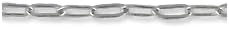 JewelrySupply Cable Chain Drawn Flat 1mm 16" Sterling Silver (1-Pc)