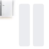 Durable Cat & Dog Door Protector from Scratching - Anti-Scratch Guard for Interior/Exterior Doors, Stainless Steel Self-Adhesive Kick Plate (Matte White, 4'x16')