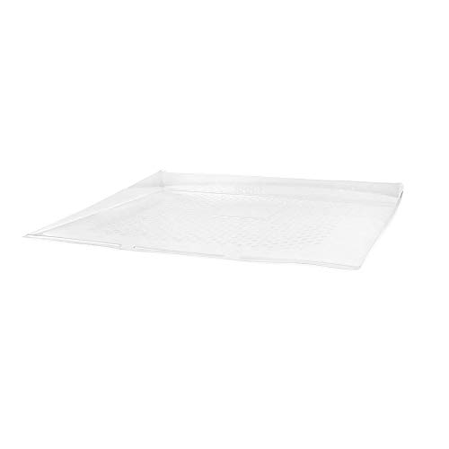 Ex-Pro Universal 61 x 59cm Transparent Plastic Water Drip Tray Accessory for Washing Machine, Tumble Dryer, Dishwasher, Fridge, Freezer - 1 Pack