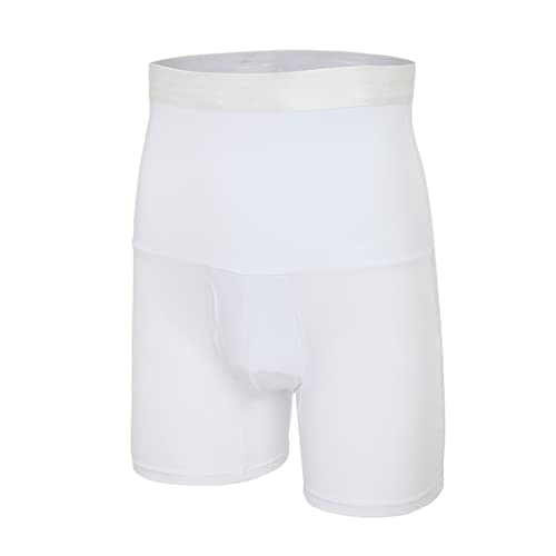 Calzonetas de control de tórax masculinas y calzonetas de cintura alta de encaje suave