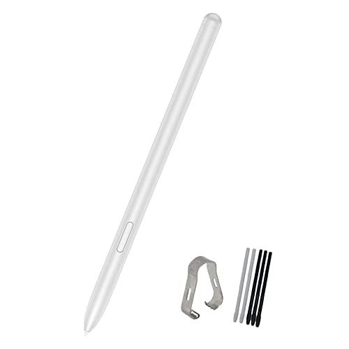Image of Galaxy Tab S7 Fe S Pen Replacement Stylus Pen For Samsung Galaxy Tab S7,Tab S7 Fe Sm-T730,Sm-T733,Sm-T736B Touch Pen + Tips /Nibs(Mystic Silver)