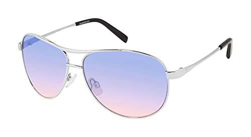 Jessica Simpson J106 Iconic Women's Metal Aviator Pilot Sunglasses With 100% Uv Protection. Glam Gifts For Her, 60 Mm, Silver #TOP5