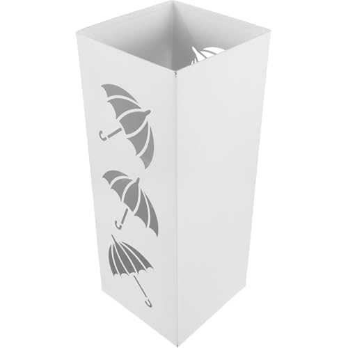 Porte-parapluie en fer blanc grosse capacité de stockage pour sécher cannes