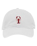 Go All Out One Size White Dad Lobster Embroidered Hat