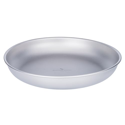 Boundless Voyage Titanium Camping Plate Dishes Saucer Lightweight Round Dinnerware Set Stackable Serving Plates Pasta Plates Travel Outdoor Home Kitchen Tableware Set Ti1120T