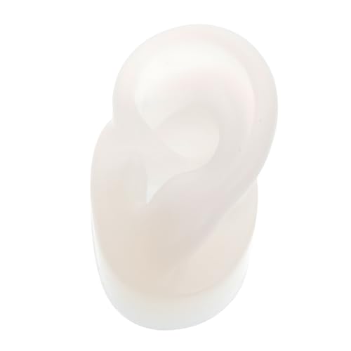 Didiseaon Simulated Ear Model Lifelike Ear Piercing Training Earring Display Stand