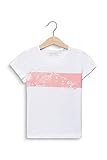  Esprit Kids Mädchen RQ1040303 SS T-Shirt, Weiß (White 010), 104/110 (Herstellergröße: 104+)