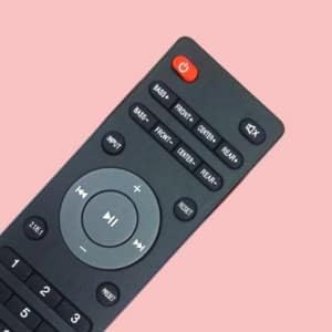 Image of BLACKSHEEP Remote Compatible with VW Linux Frameless Series Full HD Smart LED TVs - Models VW40C3, VW32C3, VW24C3 - Black, with YouTube, Prime Video & Hotstar Keys (IBall)