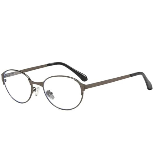 Lunettes de soleil ovales de luxe en métal avec protection UV400 haute définition