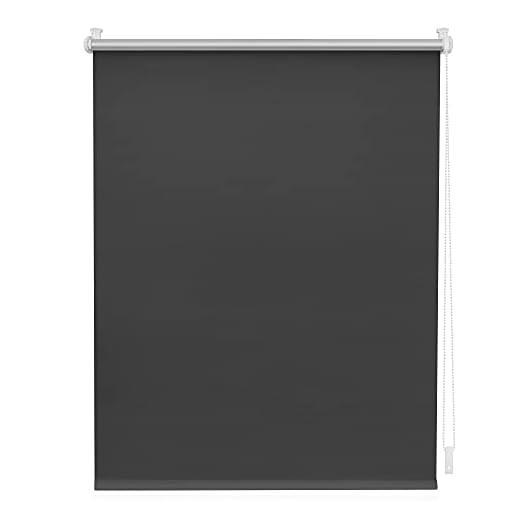 Lichtblick Thermorollo ohne Bohren, Klemmfix, Verdunklungsrollo, Hitzeschutz, Sichtschutz, Wandmontage, Deckenmontage, Rollo für Fenster und Türen 60 cm x 150 cm (B x L), Anthrazit