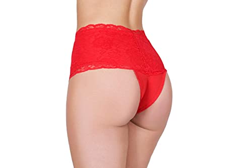 Calcinha Cós alto kit com 5 Lingerie (G (44))