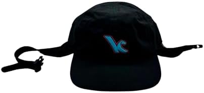 KiteKulture Water Hat with Chin Strap – UPF 50+ UV Protection Surf Hat for Kitesurfing, Paddle Boarding, Foiling, Water Sports – Black Sun Cap