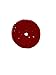 Handmade Crochet Round Scrubbers - Flat - Poppy Red - Double Nylon Yarn - Set of 3 - Reusable - Sponge - Scouring Pad - Household Helper