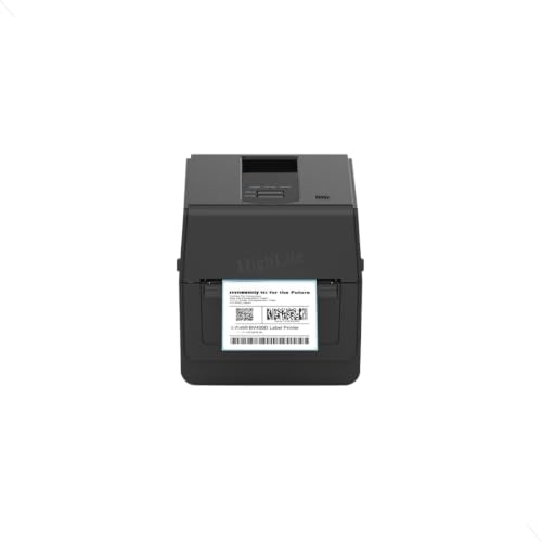 Image of Toshibas BV420DTS02QMS Desktop Direct Thermal Printer. | BV420D 4 inch 300 DPI 5 ips USB + Ethernet LAN with LED Black Case, Toshibas TPCL Emulation: Zebras ZPL2 Sato SBPL Datamax DPL