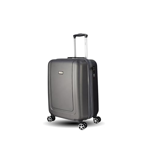 Maleta de Cabina Expandible – Trolley Rígido ABS, 4 Ruedas Dobles 360°, Cerradura de 3 Dígitos, Ligera y Resistente, Equipaje de Mano Aprobado – Color Gris – Unik