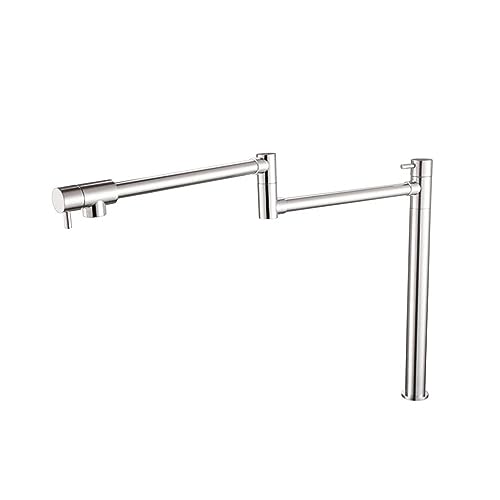 Robinet de cuisine double articulation orientable en laiton massif - 3
