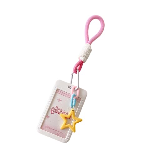 Photocard Holder Keychain Banks Card Holder Protector Student Card Protective Sleeve Photo Pendant Keychain Id Cards