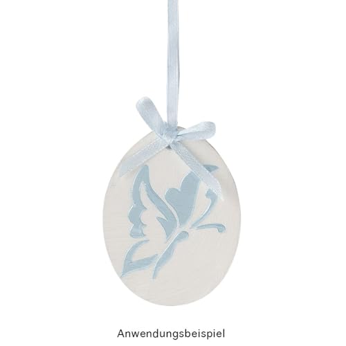 Ideen mit Herz Holz-Eier | Rohlinge | Anhänger zum Anmalen | DIY | Oster-Deko | 5 verschiedene Größen | flach | 2 mm stark | 40 Stück