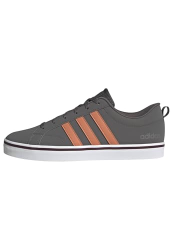 adidas Homme VS Pace 2.0 Shoes, Charcoal/Dusky Orange/FTWR White, 43 1/3 EU