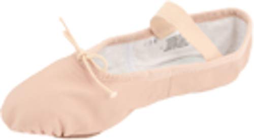 Bloch girls Bloch Girl's Dansoft Ii Leather Split Sole Ballet Shoe/Slipper dance shoes, Pink, 11 Little Kid US
