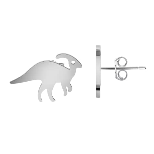 FAADBUK Parasaurolophus Dinosaur Stud Earrings Dinosaur Earrings Dinosaur Lover Gift