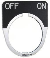 Eaton 10250TM47 レジェンドプレート、ハーフラウンド、スタートストップ、ブラック