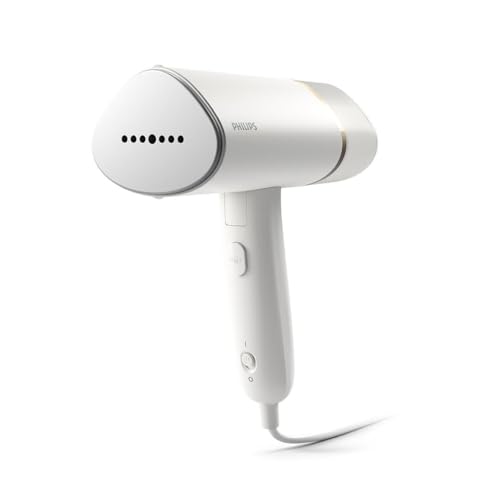 Philips 3000 Series Handheld Steamer - 1000W, 20 g/min Steam, Detachable 120ml Water Tank, Heated Plate, White (STH3020/10)